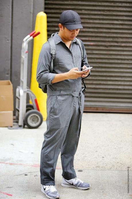 In the street...Work Coverall