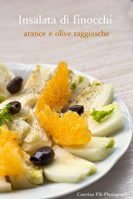 Insalata di finocchi arance e olive taggiasche