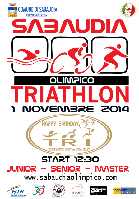 Triathlon Olimpico di Sabaudia - 1 novembre 2014