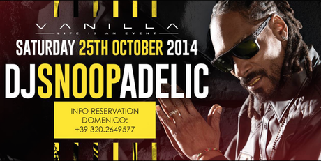 DJ Snoopadelic al Vanilla di Riazziono sabato 25 ottobre (facebook.com)