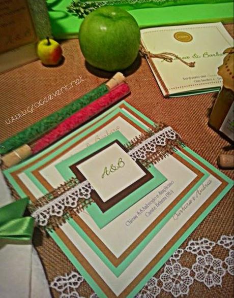 Wedding in Green Apple :  la suite grafica secondo Nozze Bio ed  Eco-Chic!@