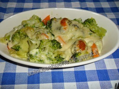 Broccoli  al forno con zucca e  besciamella