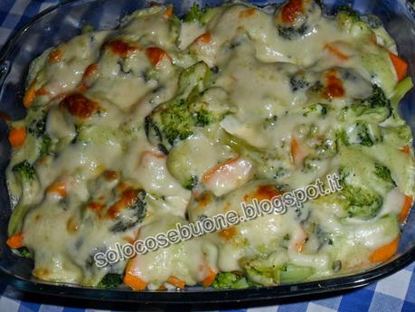 Broccoli  al forno con zucca e  besciamella