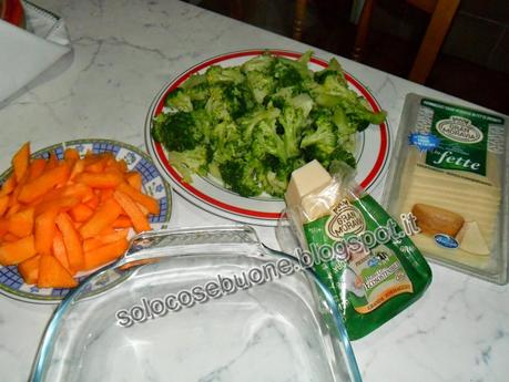 Broccoli  al forno con zucca e  besciamella