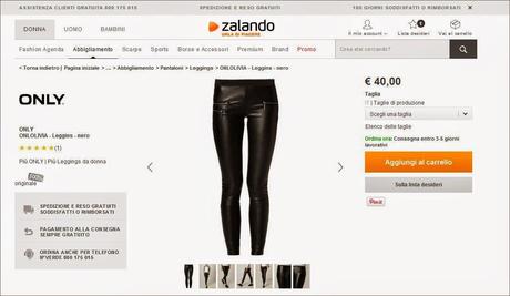 Il mio primo acquisto su Zalando