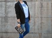 Outfit: jeans, blazer stringate