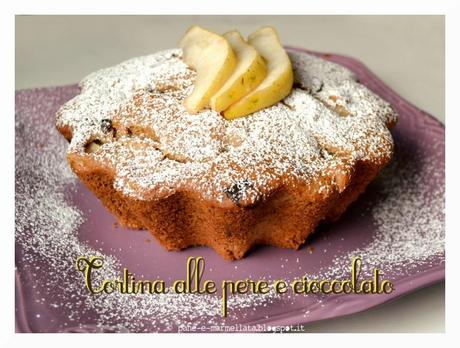 Tortina veg alle pere e cioccolato: una delizia leggera e salutare!!!