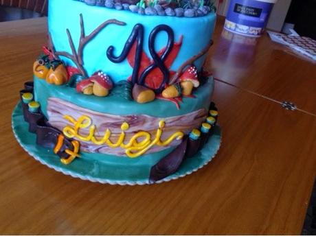 Torta di 18 anni a tema caccia ed autunno