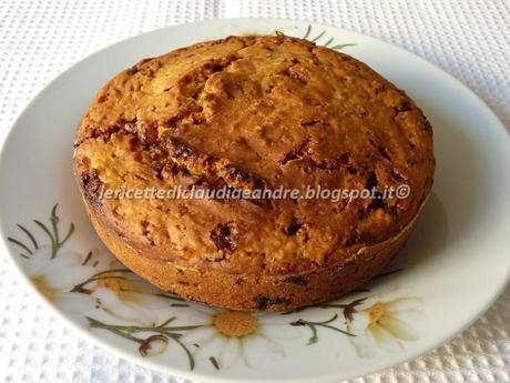 Torta di zucca con cioccolato e amaretti, senza uova