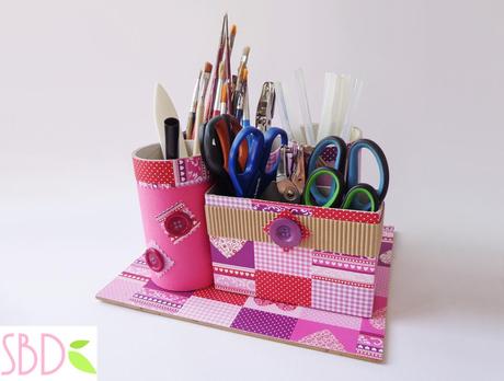 Porta Oggetti con Riciclo - Objects holder with recycle