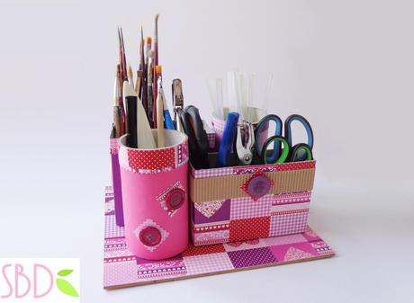 Porta Oggetti con Riciclo - Objects holder with recycle