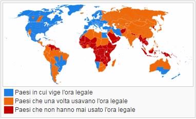 Ora Legale Nel Mondo