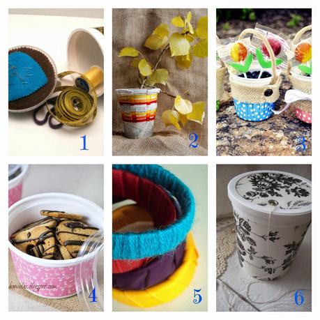 Riciclo vasetti dello yogurt- I migliori tutorial dal web