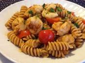 Fusilli integrali scampi pomodorini, come d’estate mare