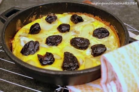 Tortilla di patate alle prugne