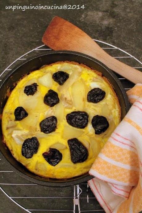 Tortilla di patate alle prugne