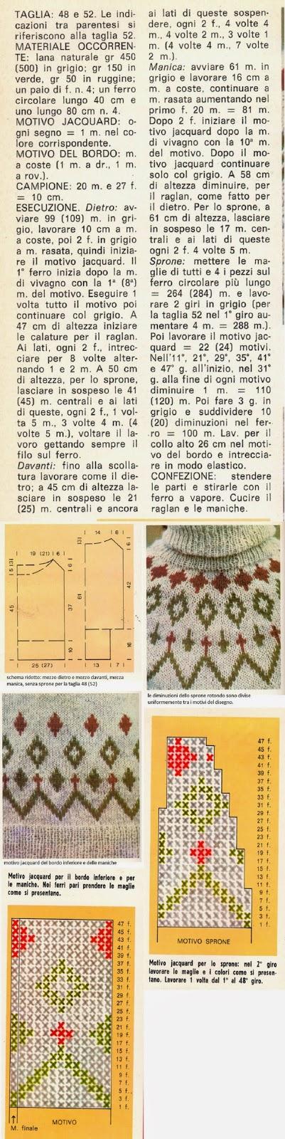 Lavori a maglia: Un pullover per lui, in stile norvegese