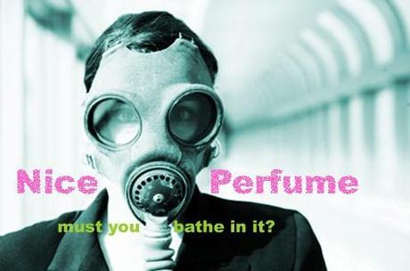 bathing in perfume gas mask