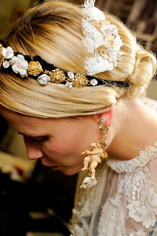 Dolce-Gabbana-Fall-2012-Backstage-Runway-Headband-and-Clip