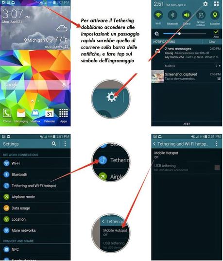 [Guida] Galaxy S5 come attivare il Tethering (Hotspot)