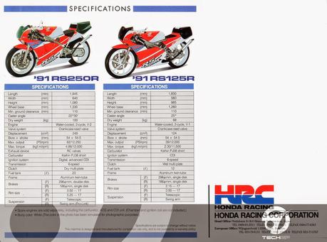 Vintage Brochures: Honda HRC RS 250R & RS 125R 1991