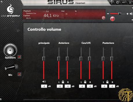 SIRUS CONTROLLO VOLUME