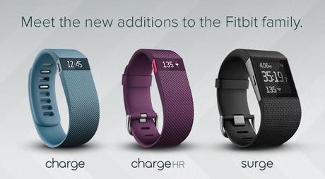 Fitbit presenta i nuovi indossabili Charge, Charge HR e Surge