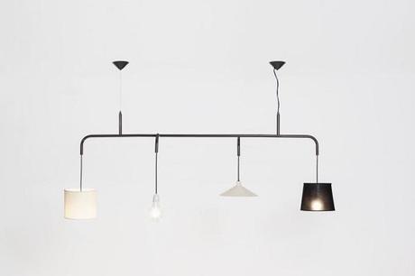 Lampadario a sospensione still nero