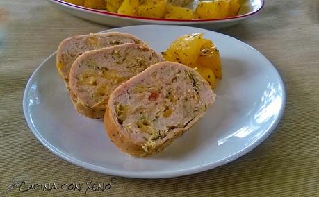 Rollè di pollo con ripieno di carciofi