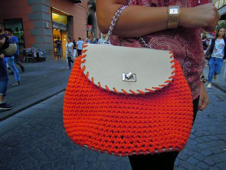 Black and orange outfit