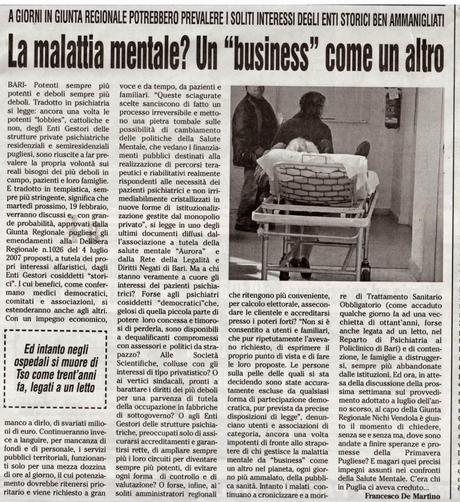 La gestione della “malattia mentale”: come la psichiatria, l’anti-psichiatria e la non-psichiatria perseguano fin troppo spesso gli stessi fini.