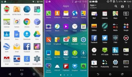 Android Lollipop vs TouchWiz vs Sense UI