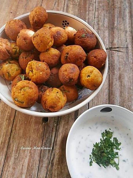 Polpettine di Ricotta e Zucchine con Salsina allo Yogurt