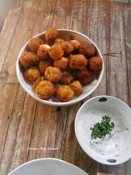 Polpettine di Ricotta e Zucchine con Salsina allo Yogurt