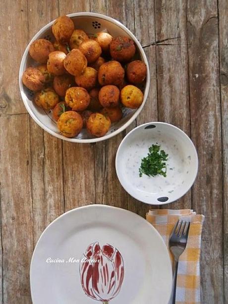 Polpettine di Ricotta e Zucchine con Salsina allo Yogurt