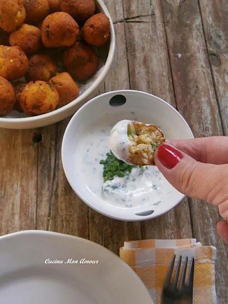 Polpettine di Ricotta e Zucchine con Salsina allo Yogurt