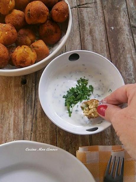 Polpettine di Ricotta e Zucchine con Salsina allo Yogurt