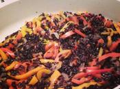 Riso venere peperoni