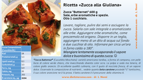 Ricetta «Zucca alla Giuliana»