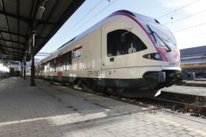 Il treno Ti.Lo. fermo alla stazione ferroviaria di Luino (tilo.ch)