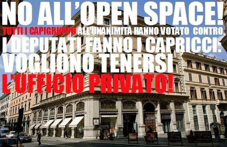 No all'open space, i deputati vogliono l'ufficio privato!