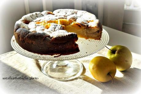 Torta alla panna montata con le mele