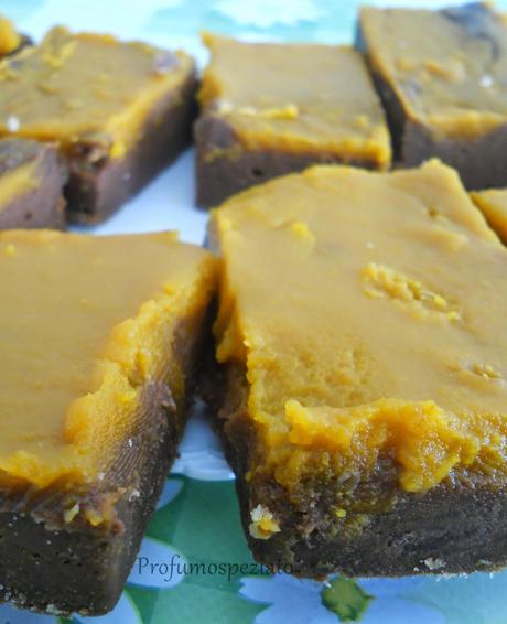 BROWNIE ALLA ZUCCA per Halloween