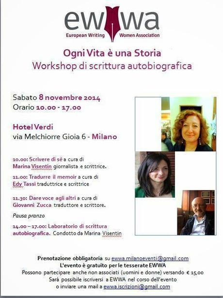 EWWA - workshop di scrittura autobiografica (Milano)