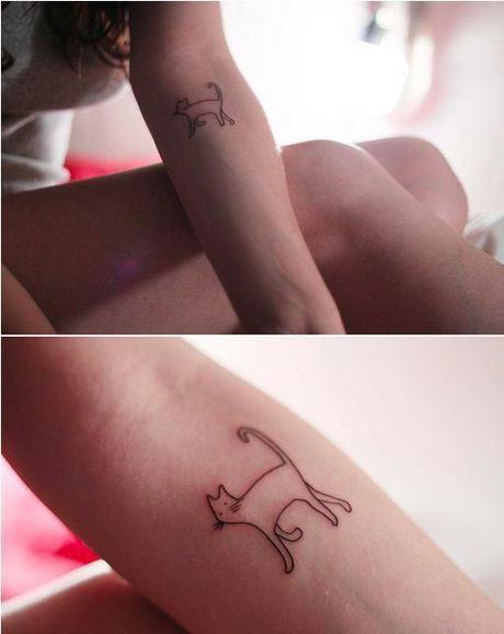 Lo voglio anche io.. un tatuaggino ino ino… cat-tattoo-wrist