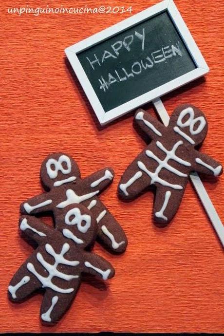 Biscotti scheletro per Halloween