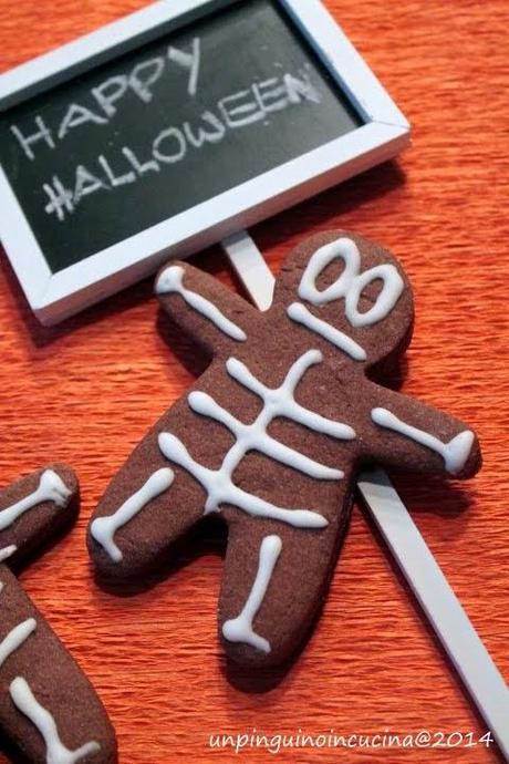 Biscotti scheletro per Halloween