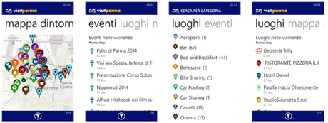 VisitParma | Un'app per trovare i punti d'interesse maggiori della città parmigiana