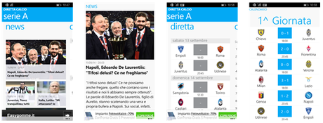 Il calcio in...Diretta | La nuova app di H3G con info di tutti i campionati nazionali di calcio