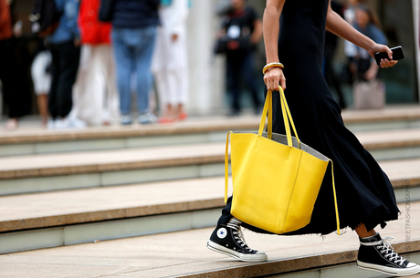 In the Street...Yellow bags...For vogue.it